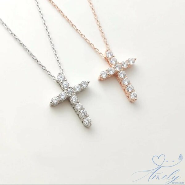 Collana crystal cross - immagine 3
