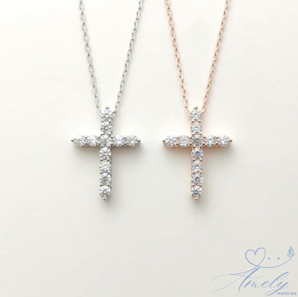 Collana crystal cross - immagine 5