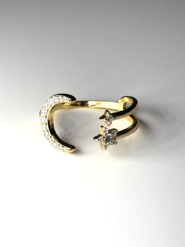 Anello Luna con due stelle - immagine 5
