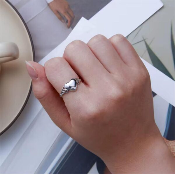Anello Intreccio cuore - immagine 3